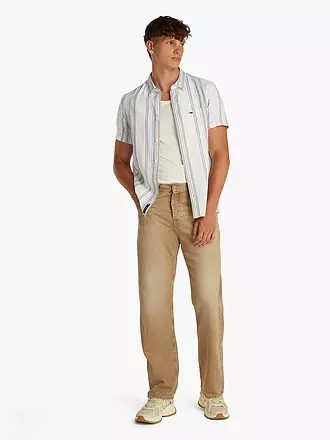 TOMMY JEANS | Camisa
Marca: TOMMY JEANS
Color: blanco
Categorías: Moda, Hombre

Largo de manga: Manga corta
Material: Algodón
Forma del cuello: Cuello Kent
Diseño: Rayas
Corte (ropa exterior): Regular
Estilo: Moda joven
Detalles: Bolsillos laterales, Logo | 